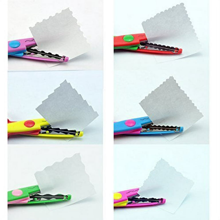 Decorative Paper Edge Scissor Set –5'' Colorful Paper Edger Scissors Great  for Kids, Teachers, Crafts, Scrapbooking, DIY Projects and Kids Crafts, Set