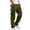 Army Green, variant on TOMVIGX Mens Hiking Cargo Pants Drawstring Straight Leg Elastic Waist Baggy Trousers Athletic Work Pants Casual Sweatpants