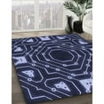 thumbnail image 3 of Ahgly Company Machine Washable Indoor Rectangle Transitional Periwinkle Purple Area Rugs, 8' x 12', 3 of 7