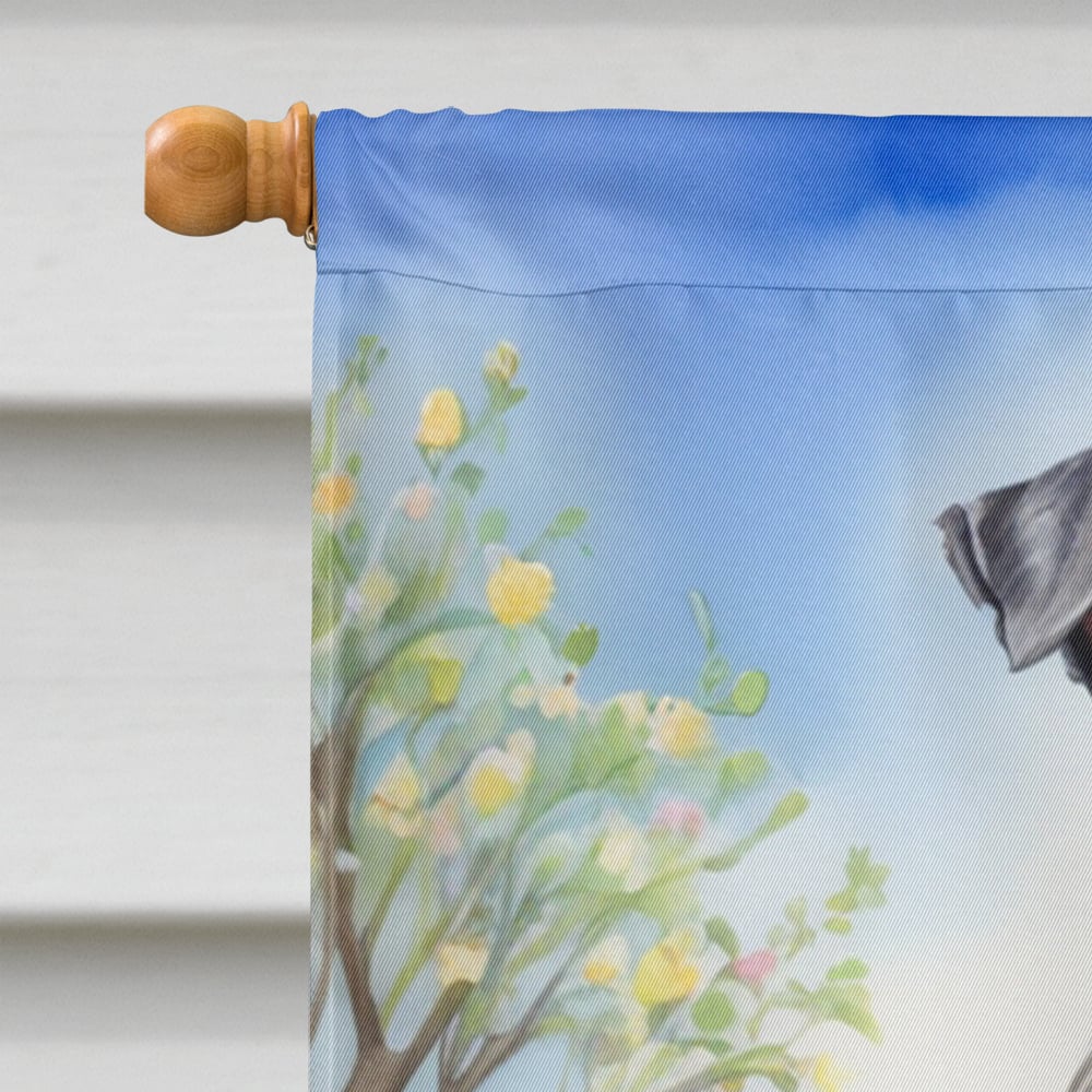 Kerry Blue Terrier Easter Egg Hunt House Flag 28 in x 40 in