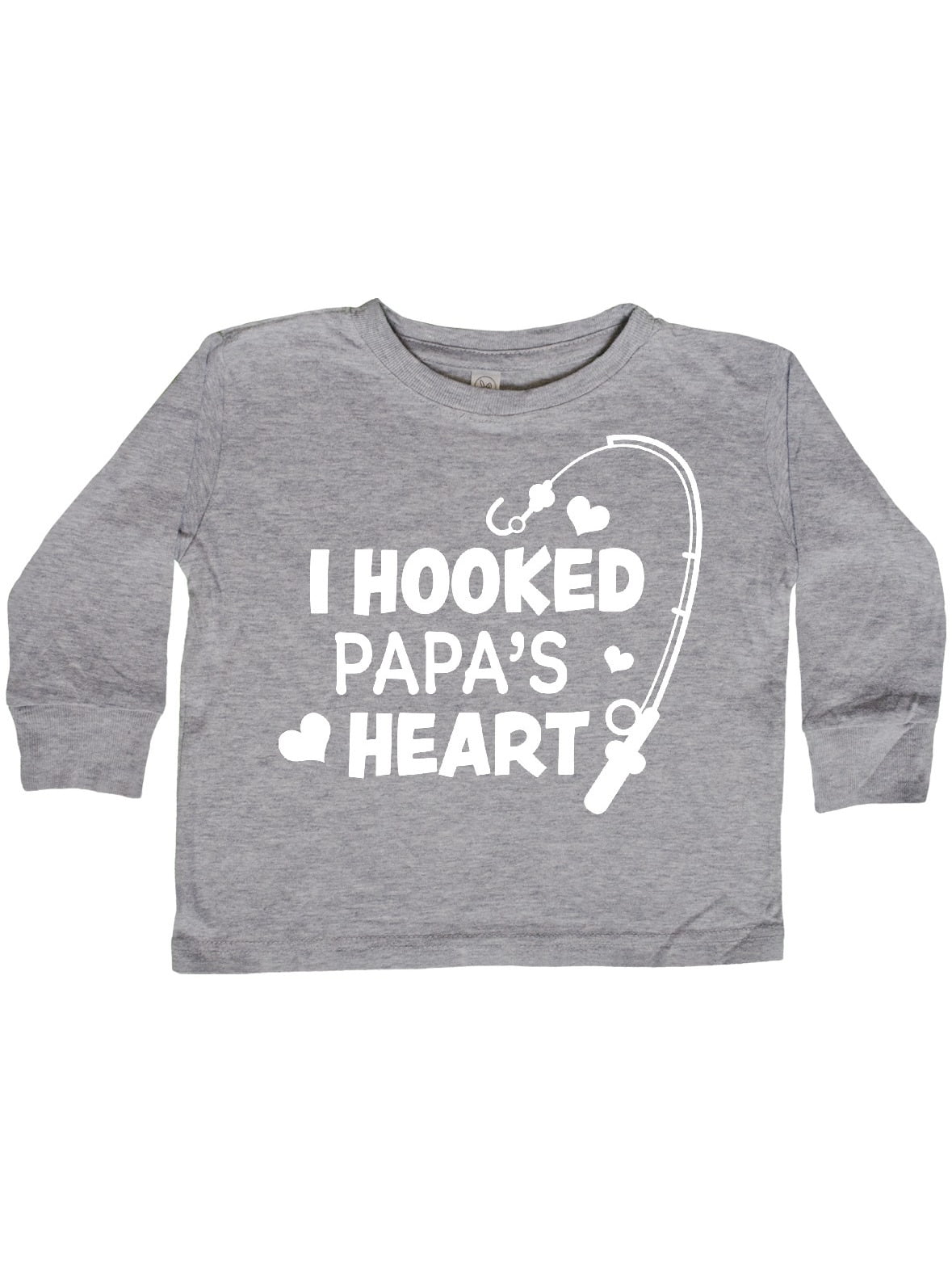 inktastic I Hooked Granmas Heart with Fishing Rod Toddler T-Shirt