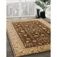 thumbnail image 3 of Ahgly Company Machine Washable Indoor Rectangle Industrial Modern Sandy Brown Area Rugs, 8' x 10', 3 of 7