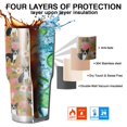 thumbnail image 7 of 30oz Boston Terrier and Flower Tumblers Stainless Steel Tumbler with Lid and Straw,Vacuum Insulated Double Wall Travel Tumbler Cups Mug with Cleaning Brush for Coffee,Tea, 7 of 7