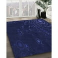 thumbnail image 2 of Ahgly Company Indoor Rectangle Patterned Night Blue Area Rugs, 7' x 9', 2 of 6