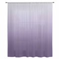 thumbnail image 2 of Purple Ombre Sheer Curtains 84 Inch Length, Light Filtering Voile Curtain Panel, White Gradient Modern Abstract Art Rod Pocket Drapes Window Treatments for Living Room Bedroom 52"x84", 2 of 9
