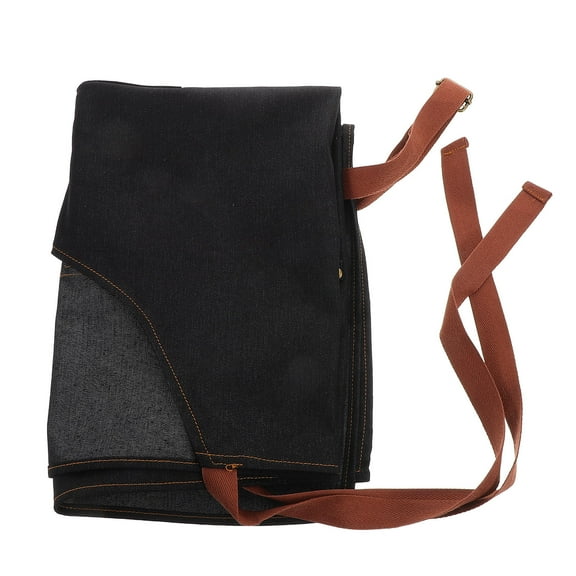 Hemoton Denim Bib Apron for Women with Adjustable Neck Strap and Pockets, Perfect for Cooking, Kitchen, Workshop, and Workwear Use