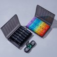 thumbnail image 3 of Weekly Pill Organizer with 21 Grids Easy Open Organizer Flip Cover Leak Proof Travel Safe Pill Box for Health Supplements, 3 of 8