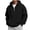 Black, variant on Mens Quarter Zip Essentials Hoodies Long Sleeve Drawstring Pullover Hooded Sweatshirts Casual Lightweight Athletic Sports Shirts