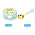 thumbnail image 3 of Uxcell Wax Seal Warmer with Melting Spoon for Wax Sealing Stamp Envelope, Green, 3 of 6