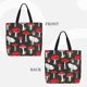 thumbnail image 2 of Balery Red Mushrooms Bolsa de Mano para Mujeres con Cremallera, Bolsa de Gimnasio con Compartimentos, Bolsa para Laptop, Bolsa para Trabajo, 2 of 7