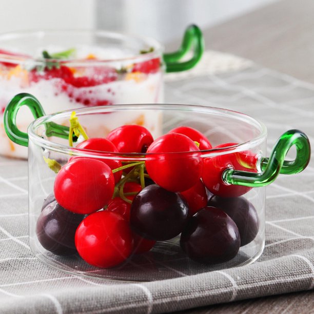 Cuenco de Multiusos Vajilla Creativo Tazón de Servir de Doble Asa Ensaladera para Restaurante Fiesta Café Picnic Contenedor de Almacenamiento D Modelo cilíndrico Soledad Ensaladera