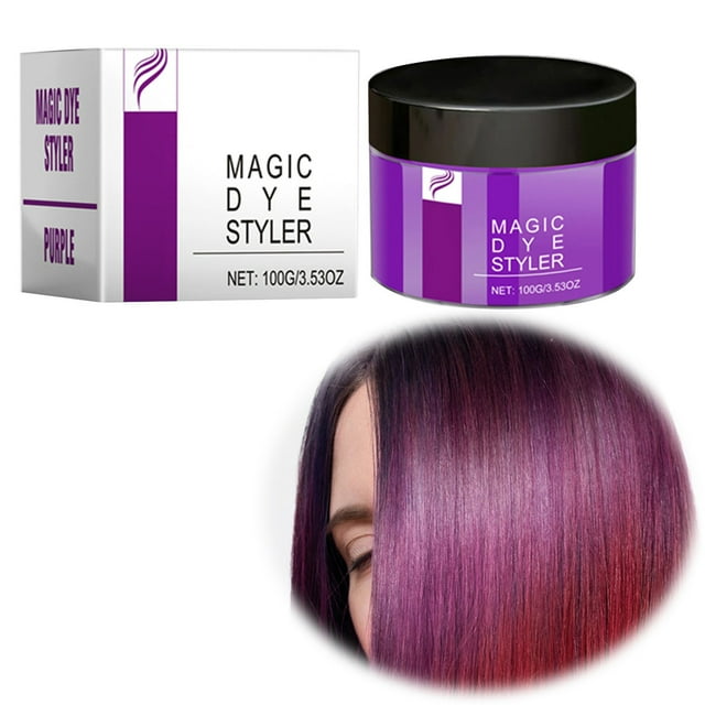 Série de Cire Capillaire Colorée Hydratation Douce Soin des Cheveux Lotion Colorante Facile