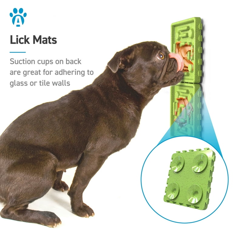 3pcs Dog Lick Mats With Suction Cup, Dog Food Mat Feeding Dog Bowl