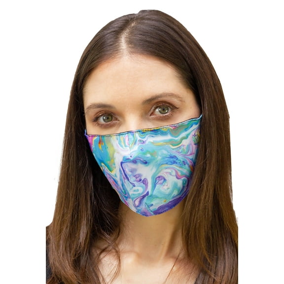 SINGLE PACK FACE MASK COVERING WITH ADJUSTABLE STRAPS AND POCKET FOR FILTER