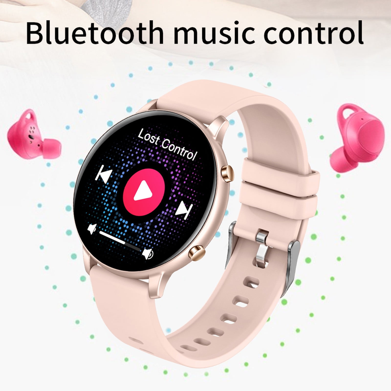 Blukids Smart Watch for Men Women,1.73" HD Screen,Answer/Make Call,IP68 Waterproof,AI Voice Assistant,Heart Rate Sleep Monitor,Outdoor Fitness Tracker,Smart Watch for Android iOS,Father’s Day Gift