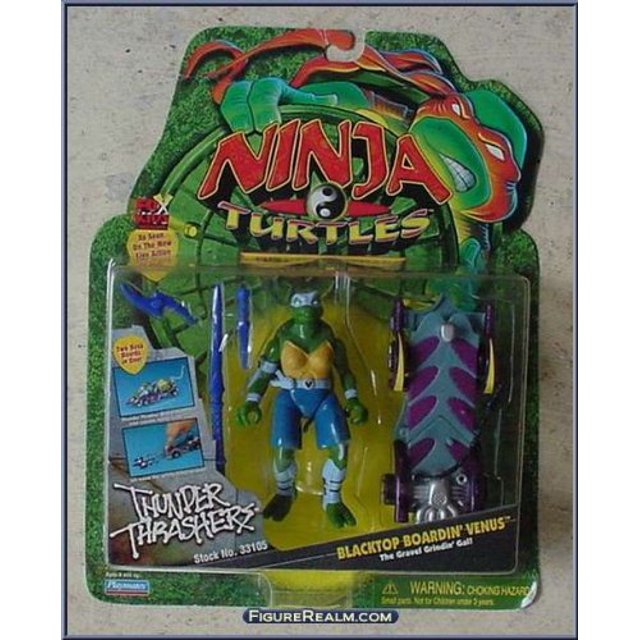 Tortugas Ninja The Next Mutation Blacktop Boardin 'Figura de Venus: The Gravel Grindin Gal Ninja Turtles 43377331056
