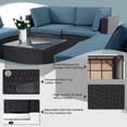 thumbnail image 3 of SUNCROWN 7-Pieces Outdoor Sectional Sofa Set Wicker Patio Furniture Conversation Set with Haze Blue Cushions, 3 of 5