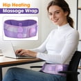 thumbnail image 2 of Cordless Heated Hip Wrap with Massage 3000mAh Rechargeable USB Heating Pad for Hip with Extension Strap,3 Vibration Modes, 5 Heating settings, Purple, 2 of 12