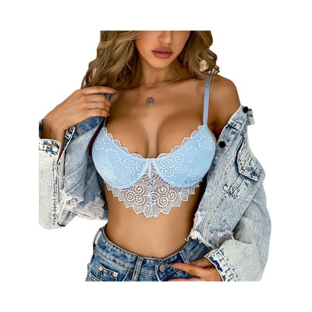 

Spring hue Women s Sexy Solid Color Lace Trim Backless Suspender Lingerie