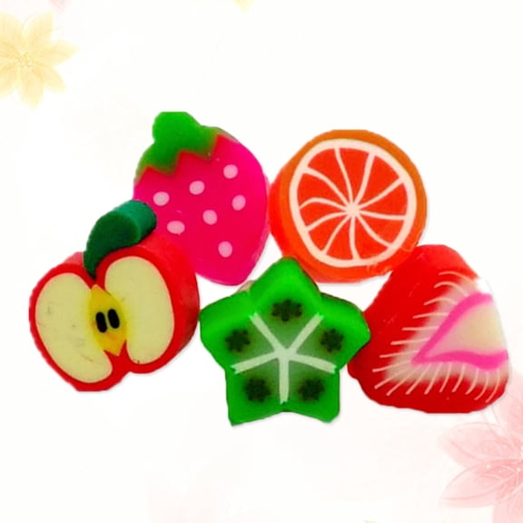 SASABAXI 10Pcs Fruit Shape Assorted Color Plastic Dust Plug for Phone Speaker Dust Protector
