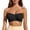 A-Black86, variant on Women's Strapless Bras Scalloped Neckline Front Closure Seamless Bra Wireless Supportive Daily Minimalist Bras