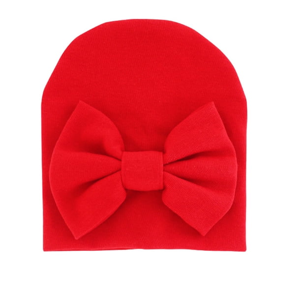 Sonducket Gorros de bebé, gorro con nudo de lazo, bonitos gorros para bebés, regalos de cumpleaños, accesorios cómodos para niños pequeños, mano de Sombreros rojo Sonducket AP009361-02B