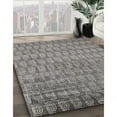 thumbnail image 3 of Ahgly Company Machine Washable Indoor Square Industrial Modern Carbon Gray Area Rugs, 4' Square, 3 of 7
