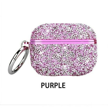 2020 Sparkly Diamond AirPods Pro Case with Keychain  Shockproof Protective Premium Bling Rhinestone Cover Skin for AirPods Pro Charging Case - Purple Glitter price history on PriceWatchPro