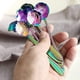 thumbnail image 5 of Juego de cucharas de flores - 8 piezas Cucharadita Color del arco iris para café Té Mezclar Azúcar Helado Revolver Cucharas - 8 Diffient Pattern Colorful Mini Cubertería Fason WMPH-944, 5 of 6