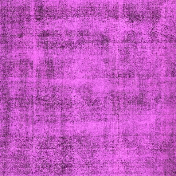 Ahgly Company Indoor Square Oriental Pink Industrial Area Rugs, 3' Square