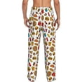 thumbnail image 3 of Uemuo Hot Dog Pizza Pattern Men's Wide Leg Palazzo Lounge Pants with Pockets Light Weight Loose Comfy Casual Pajama Pants-X-Large, 3 of 9