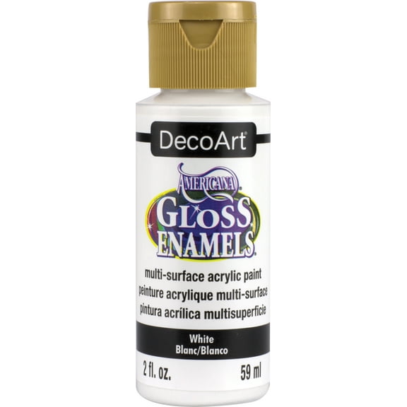 Multipack of 3 - Americana Gloss Enamels Acrylic Paint 2oz-White
