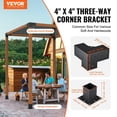 thumbnail image 2 of Vevor LPJJTZST8PCSB815IV0 4 x 4 in. Pergola Bracket Kit, 2 of 7