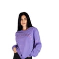thumbnail image 3 of Sagittarius Women’s 100% Premium Cotton Purple Crewneck Pullover Sweatshirt - Size M - Miracles Manifester, 3 of 5