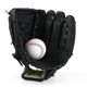 thumbnail image 3 of Guante de entrenamiento para receptor de béisbol, material de poliuretano, hilo de sutura reforzado doble, protectores de mano de felpa, 12,5 pulgadas, amarillo-negro, 3 of 5