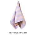 thumbnail image 3 of Small Wooden Horse Striped Face Towel, Soft Fabric Towel Absorbent Soft for Home Use, 3 of 6