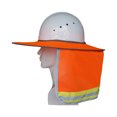 thumbnail image 3 of Sombrero de cuello reflectante de malla de ala completa, protección solar para exteriores, se puede almacenar, parasol duro para casco, color amarillo, 3 of 4