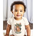 thumbnail image 4 of Howdy Easter Bodysuit for Baby Girls Spring Holiday Western Rabbit One-Piece Natural Bodysuit 12 Months, 4 of 4
