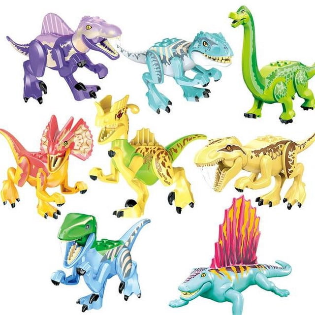 Jurassic World Dinosaur Building Kits Set Toys Compatible For Lego For 6 Year Olds & Up 77086 8PCS