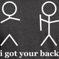 thumbnail image 3 of CafePress - I Got Your Back T Shirt - Men's Classic Graphic Cotton T-Shirt, 3 of 4