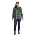 thumbnail image 3 of Terra & Sky Women's Plus Size Button Woven Top, 3 of 6