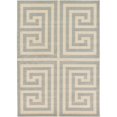 thumbnail image 1 of Unique Loom Athens Border Design Area Rug 7' x 10' Rectangular Gray/Beige, 1 of 2