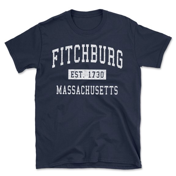 Fitchburg Massachusetts Classic Established Men's Cotton T-Shirt