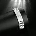 thumbnail image 3 of Jewmon Lord's Prayer Bilbe Verse christian Bracelet Stainless Steel 4th of July American Flag Bracelet Watch Chain Band Gifts for Him, 3 of 8