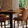 thumbnail image 2 of Maven Lane Cleo Contemporary Wooden Dining Table in Refined Brown Finish, 2 of 5