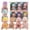 B, variant on syligr 6 PCS Mini Sleeping Baby Dolls for Girls, Reborn baby Dolls Toy for Christmas Birthday Gift, Realistic Sleeping Babies Doll with Animal Pajamas for Shelf and Bedroom Decor, Silicone Doll, 3"