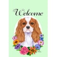 thumbnail image 1 of Cavalier King Charles Blenheim - Best of Breed Welcome Flowers Garden Flags, 1 of 1