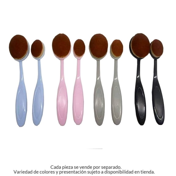 Brocha Ovalada Prichos de Cobertura Total para Maquillaje Varios Modelos 1 Pieza