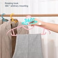 thumbnail image 6 of 4Pcs PVC Heavy Duty Plastic Hangers, Non Slip Slimline, Suit Jacket T Shirt Hangers, Gold Hooks, Space Saving Clothes Hanger, Suitable for Bedroom Closet,Shirts,Pants,Strong Enough for Coat(Purple), 6 of 6
