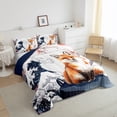 thumbnail image 4 of YST Watercolor Fox Comforter Set, Woodland Animal, King Size, 4 of 6
